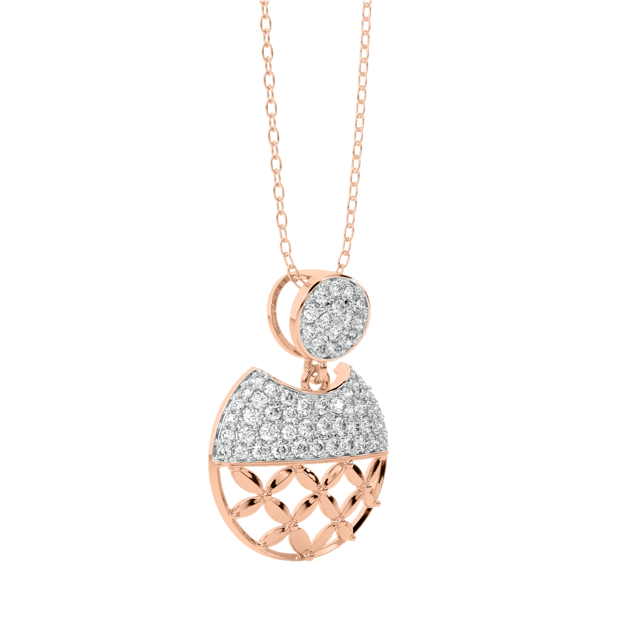 Hazel Round Diamond Pendant